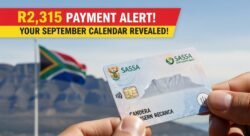 Provincial Distribution Timeline for SASSA R2,315 September 2025